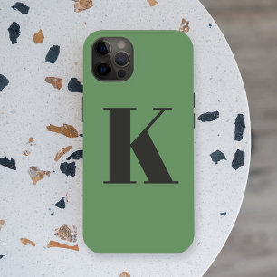 Urschrift Monogram Modern trendy Sage Green Case-Mate iPhone Hülle