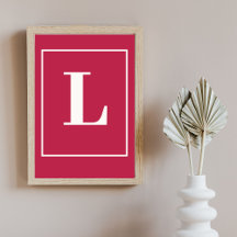 Urschrift |Rosa Monogramm Moderne Stilelemente