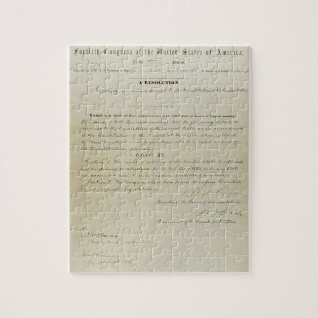 URSPRUNG 15. Änderung der US-Verfassung (Vertikal)