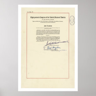 URSPRUNG 24. Änderung der Verfassung der Vereinigt Poster