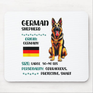 Ursprung des Deutschen Schäferhunds Lustiger Deuts Mousepad