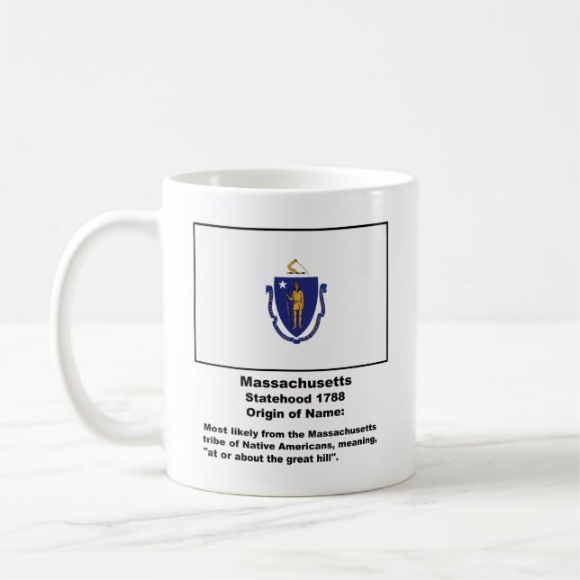 Ursprung des Namens von Massachusetts Kaffeetasse (Links)