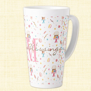 Ursprünglich 17oz Latte Tasse Ostersegmente Muster