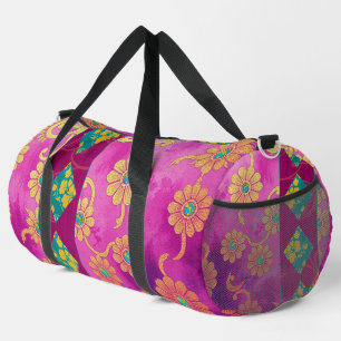 URSPRÜNGLICH Lila rosa Muster - Duffel-Beutel Duffle Bag