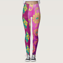 URSPRÜNGLICH Rosa Türkisblau - Leggings