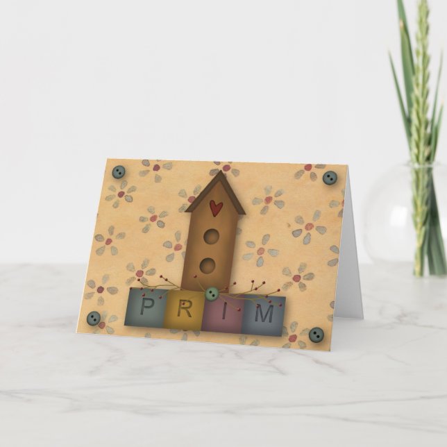 Ursprüngliche Birdhouse-Anmerkungs-Karte Karte (Vorderseite)