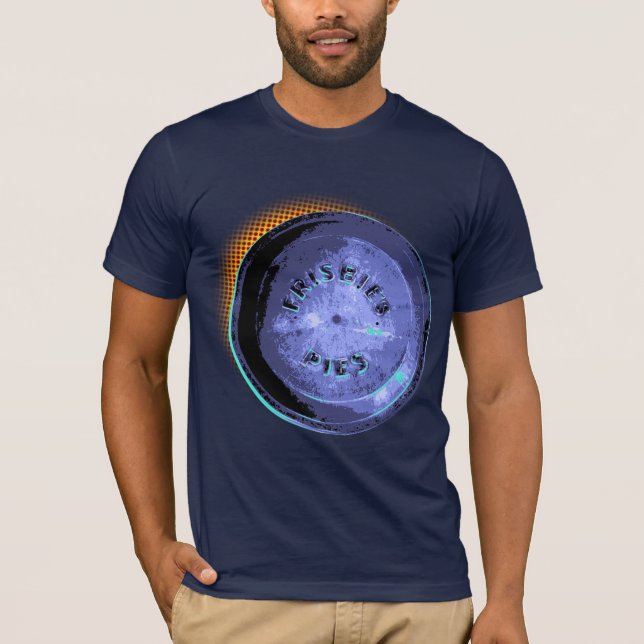 Ursprüngliche Frisbee-Torten-Zinn-Pop-Art T-Shirt (Vorderseite)