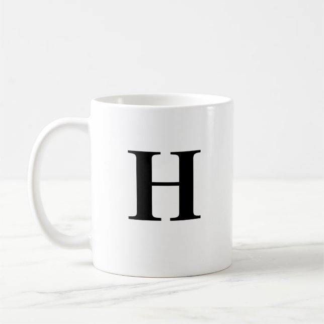 Ursprüngliche H & Personalisiert Name Kaffee Tasse (Links)