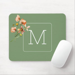 Ursprüngliche Hübsche Blüte mit Salbei grün Elegan Mousepad