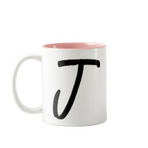 Ursprüngliche J & Personalisiert Name Coffee Tasse