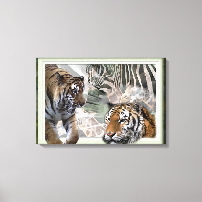 Ursprüngliche Jungle Print Leinwanddruck (Vorderseite)