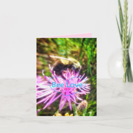 URSPRÜNGLICHE KLEINE GRUSS-KARTE der LIEBE-1BEE Karte
