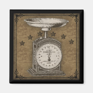 Ursprüngliche Küchen-Skala-Vintager Art-Magnet Magnet