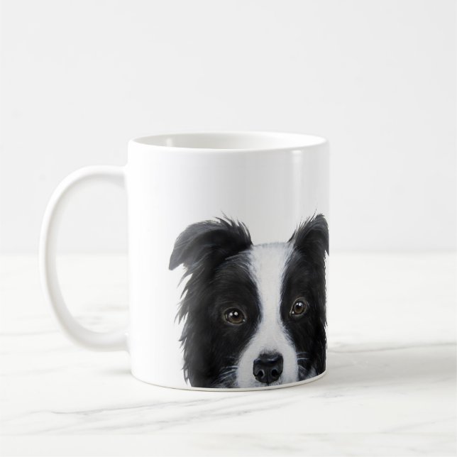 Ursprüngliche Kunst des GrenzCollieses durch miart Kaffeetasse (Links)