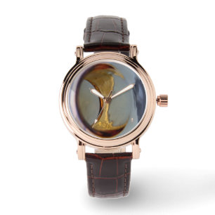 Ursprüngliche Kunst: "Halbmond-Steigen " Armbanduhr