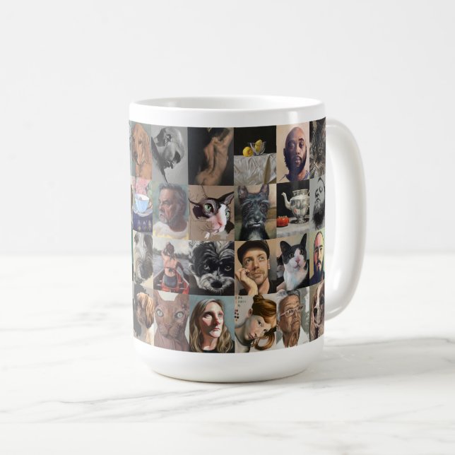 Ursprüngliche Kunst-Kaffee-Tasse Kaffeetasse (VorderseiteRechts)