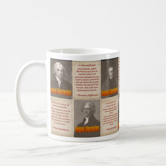 Ursprüngliche Liberalist-Kaffee-Tasse Kaffeetasse (Links)