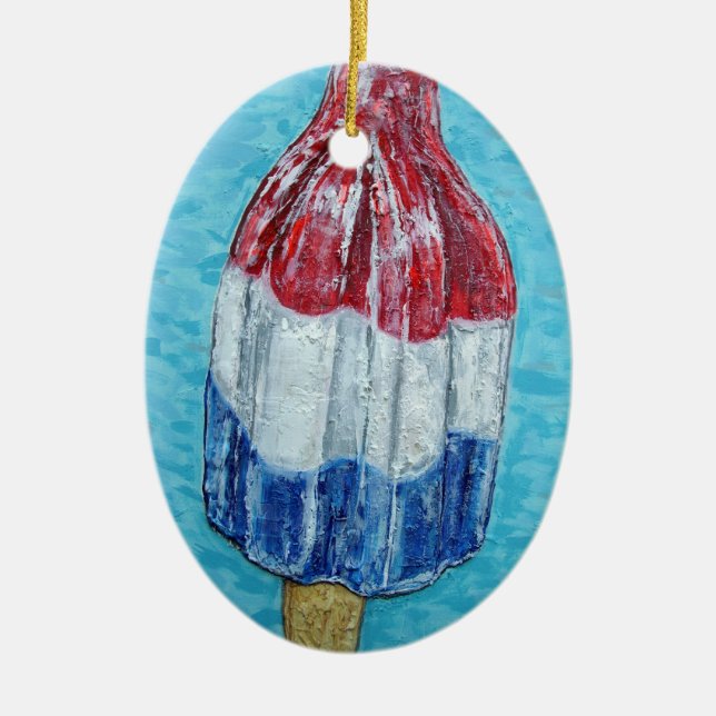 ursprüngliche Malerei der Kracherbombe Keramikornament (Vorne)
