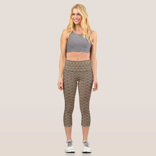 Ursprüngliche Spin-Art Capri Leggings (Vorderseite)