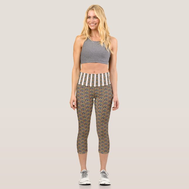 Ursprüngliche Spin-Art Capri Leggings (Vorderseite)