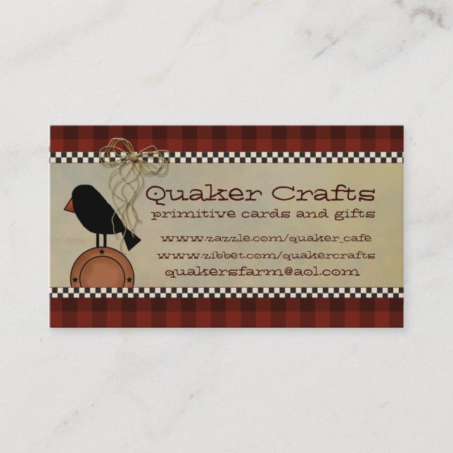 Ursprüngliche Visitenkarten Visitenkarte (Vorderseite)