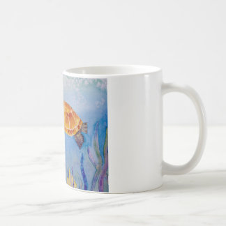 Ursprüngliche Watercolorschildkröte auf Tasse