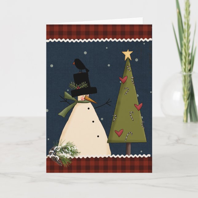 Ursprüngliche Weihnachtsgruß-Karte Feiertagskarte (Vorderseite)