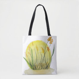 Ursprüngliche Wildblumen- und Präriegras-Natur Tasche