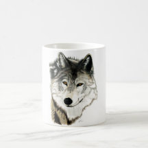 Ursprüngliche Wolf-Kunst-Tasse