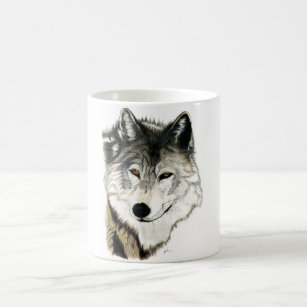 Ursprüngliche Wolf-Kunst-Tasse Kaffeetasse