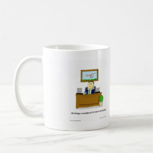 Ursprünglicher Cartoon, träumenden Flyer zeigend Kaffeetasse