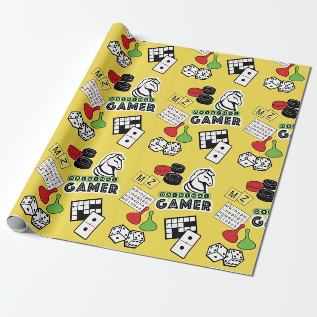 Ursprünglicher Gamer Geschenkpapier (Ungerollt)