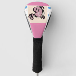 Ursprünglicher kalligrafischer Buchstabe D Golf Headcover