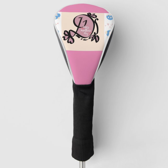 Ursprünglicher kalligrafischer Buchstabe D Golf Headcover (Vorderseite)