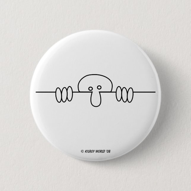 Ursprünglicher Kilroy Knopf Button (Vorderseite)