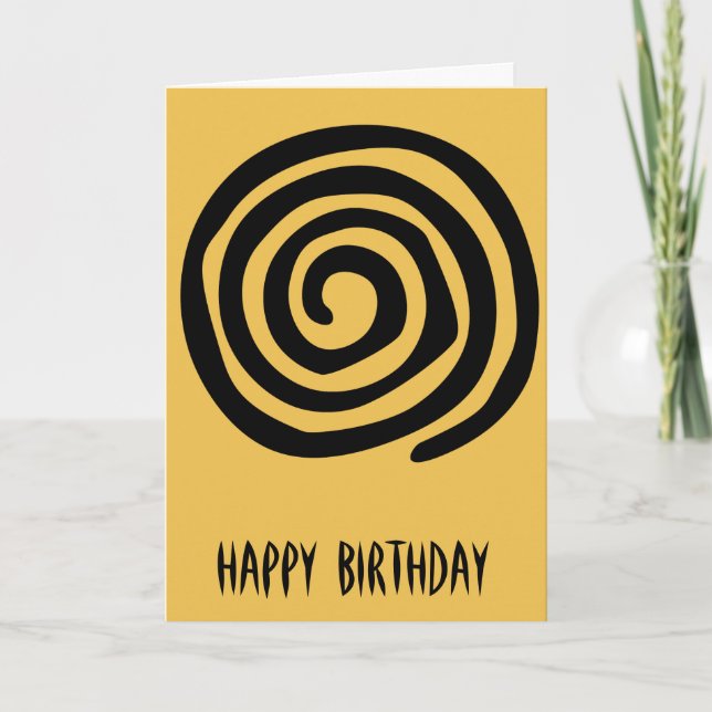 Ursprünglicher Kunstgeburtstag der Stammes- Karte (Vorderseite)