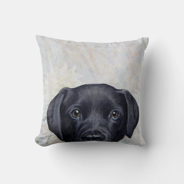 Ursprünglicher Malereidruck Labradors durch Miart Kissen (Vorderseite)