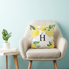 Ursprünglicher Mit Monogramm Sommerlemon Garten Ge Kissen