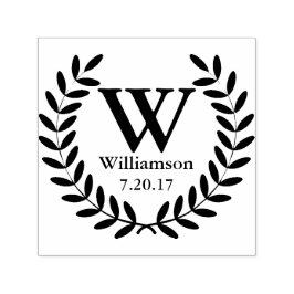 Ursprünglicher Name der Schwarzen Laurel Wreath-Fa Permastempel