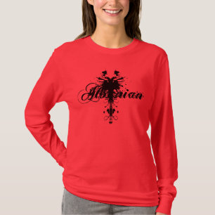 Ursprünglicher schwarzer Albaner-Eagle-Entwurf au T-Shirt