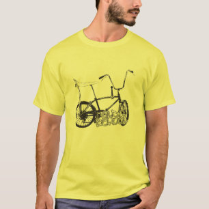 Ursprüngliches alte Schulfahrrad und -Graffiti T-Shirt