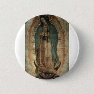 Ursprüngliches Bild unserer Dame von Guadalupe Button