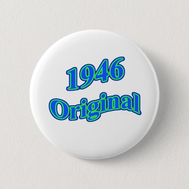 Ursprüngliches blaues Grün 1946 Button (Vorderseite)