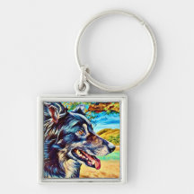 Ursprüngliches Border Collie-Porträt Landschaft