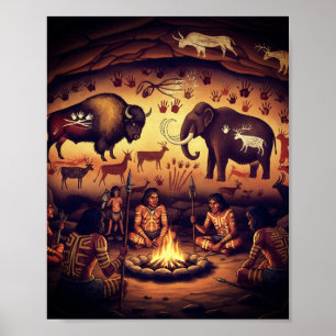 Ursprüngliches Community Cave Art Poster