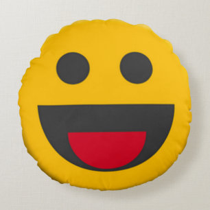 Ursprüngliches Emoji Rundes Kissen