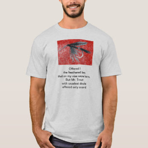 Ursprüngliches Gedicht "der grausamen Forelle" mi T-Shirt