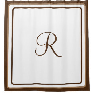 Ursprüngliches Hotel Chic Mit Monogramm Simple Bro Duschvorhang