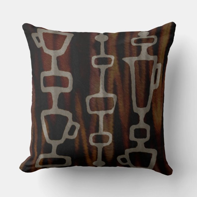 Ursprüngliches Kaffee-Kunst-Kissen Kissen (Vorderseite)