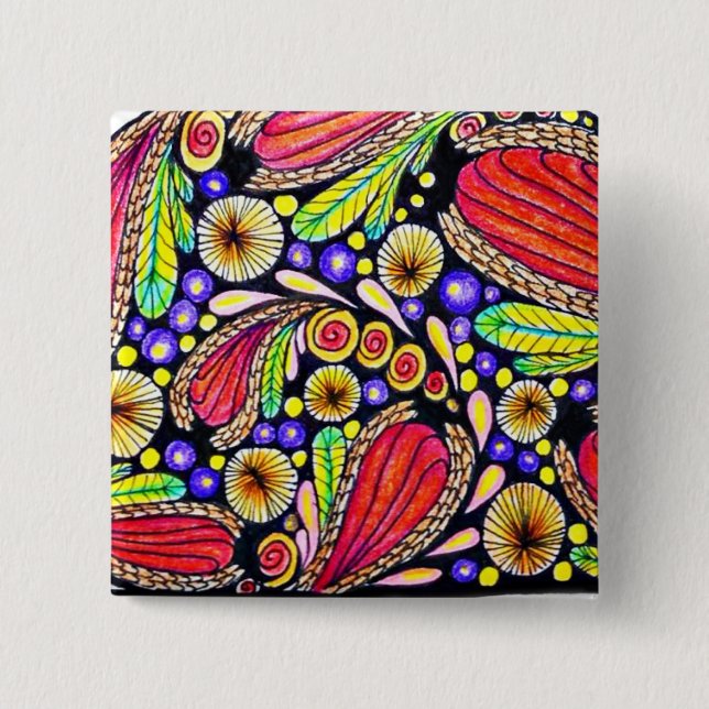 Ursprüngliches Kunst-Button (2 Zoll) Button (Vorderseite)